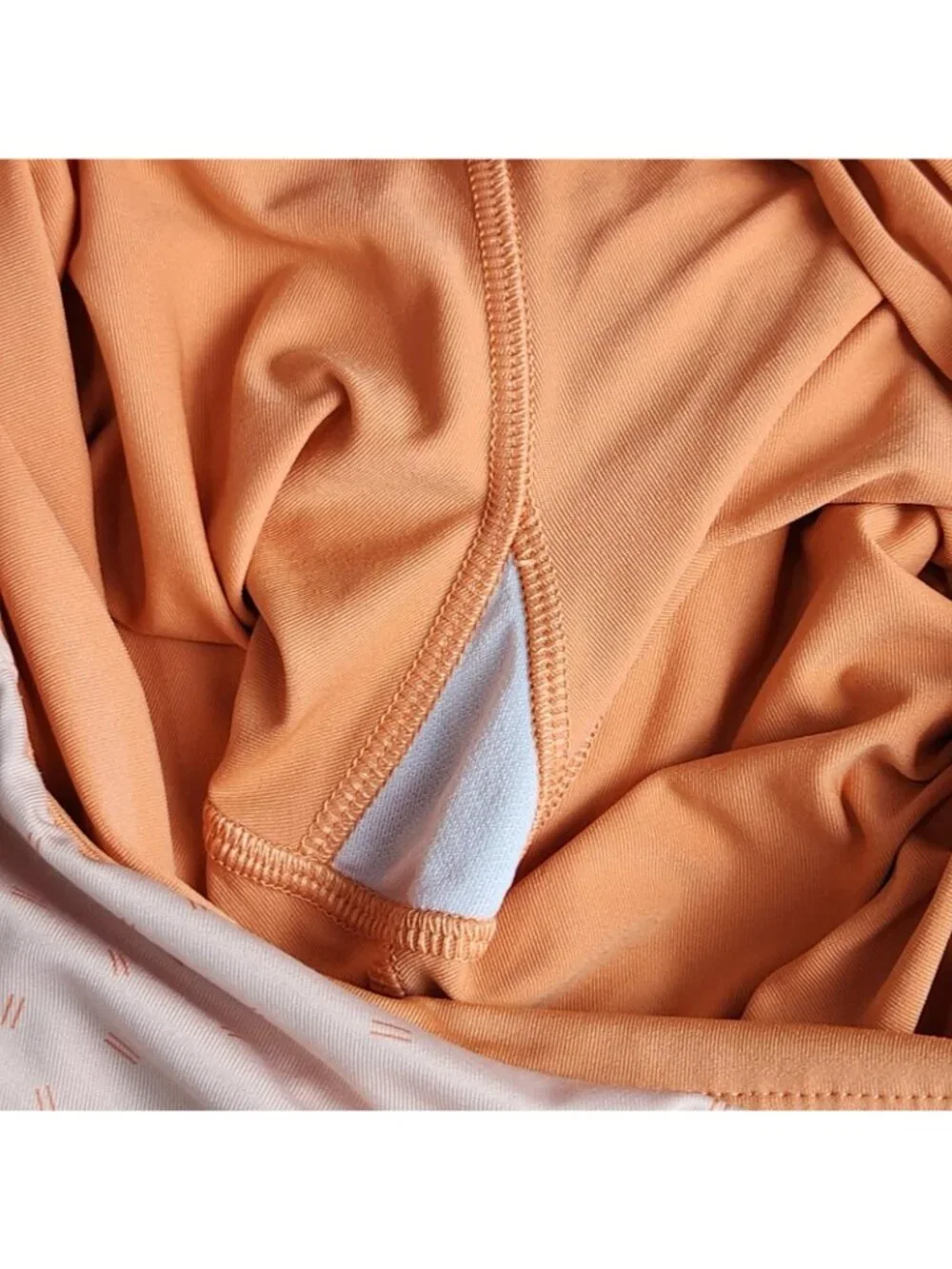 Nike Skort Womens Small Orange Peach Dri-FIT Geometric Lined Pockets Tennis
